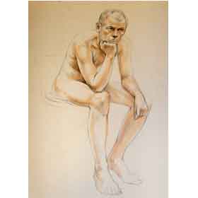 nude artwork of Michael Hassell