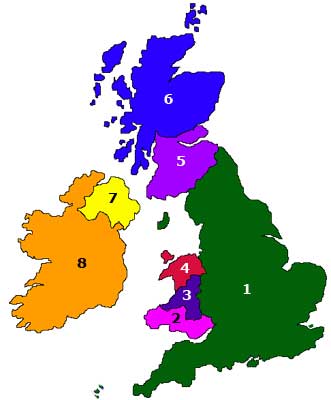 COUNTIES OF THE UK